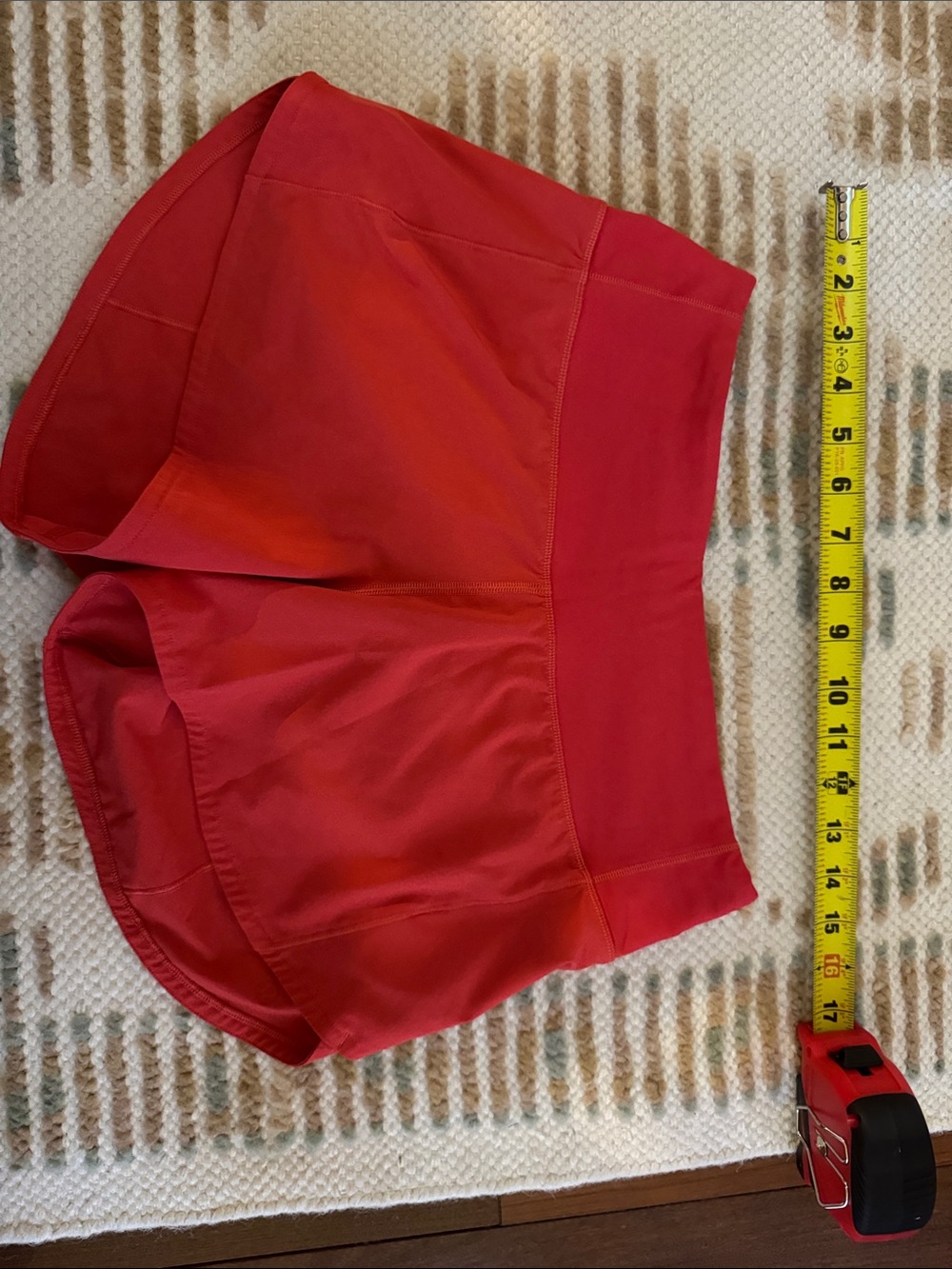 lululemon athletica Red Athletic Shorts with Wide Waistband